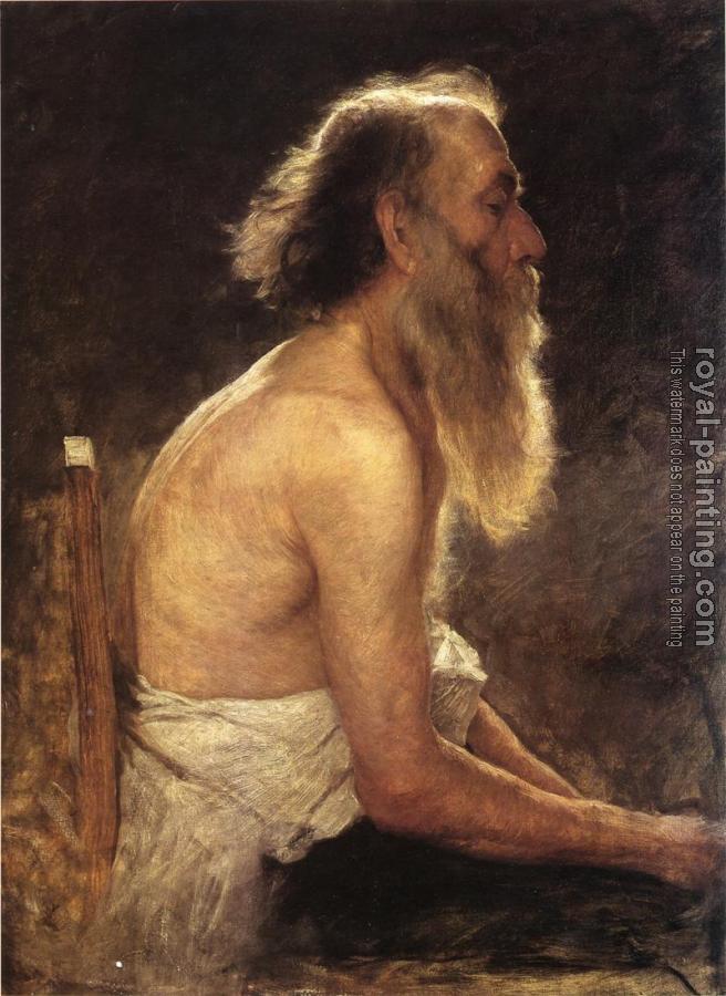 John Ottis Adams : Half-Length Figure Study John Ottis Adams : Half-Length Figure Study
